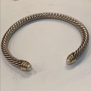 David Yurman Pearl Cable Bracelet